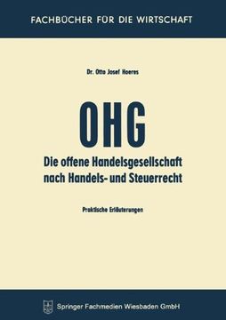 portada Die OHG nach Handels- und Steuerrecht: Praktische Erläuterungen