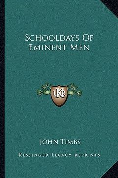 portada schooldays of eminent men (en Inglés)