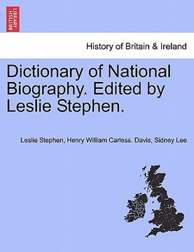 portada dictionary of national biography. edited by leslie stephen.