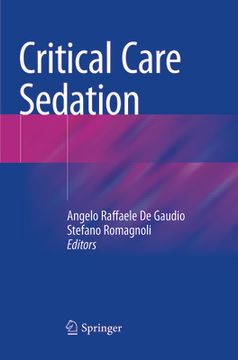 portada Critical Care Sedation (en Inglés)