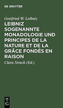 portada Leibniz Sogenannte Monadologie und Principes de la Nature et de la Grâce Fondés en Raison 