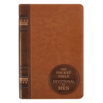 portada Pocket Bible Devotional Lux-Leather Men (en Inglés)