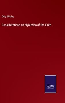 portada Considerations on Mysteries of the Faith (in English)