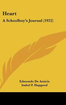 portada heart: a schoolboy's journal (1922) (en Inglés)