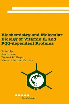 portada biochemistry and molecular biology of vitamin b6 and pqq-dependent proteins (en Inglés)