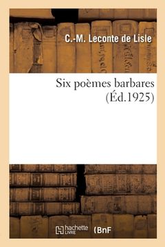 portada Six poèmes barbares (en Francés)