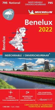 portada Mapa National Benelux 2022 Alta Resolucion (Nationale Kaarten Michelin) (en Francés)