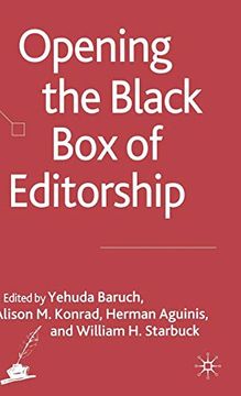 portada Opening the Black box of Editorship 