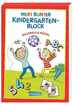 portada Mein Bunter Kindergarten-Block: Malspiele und Rätsel (in German)