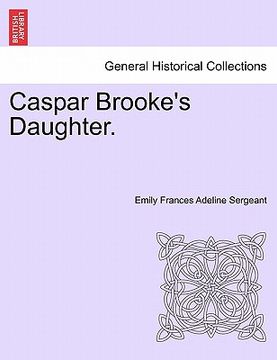 portada caspar brooke's daughter. (en Inglés)