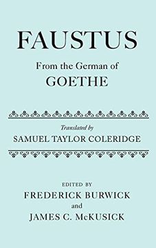 portada Faustus From the German of Goethe Translated by Samuel Taylor Coleridge 