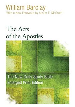 portada The Acts of the Apostles (Enlarged Print) (New Daily Study Bible) (en Inglés)