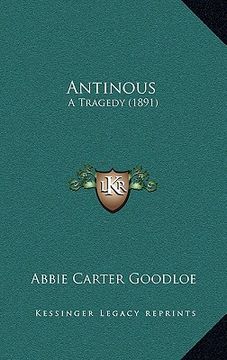 portada antinous: a tragedy (1891) (en Inglés)
