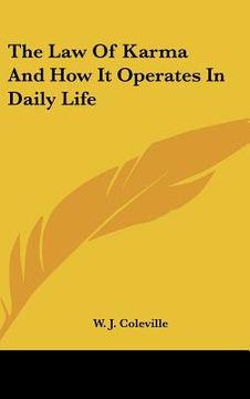portada the law of karma and how it operates in daily life (en Inglés)