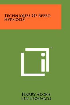 portada techniques of speed hypnosis (en Inglés)