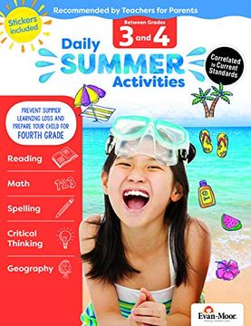 portada Daily Summer Activities: Moving From 3rd Grade to 4th Grade, Grades 3-4 (in English)