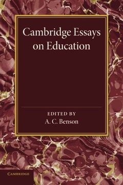 portada Cambridge Essays in Education (in English)