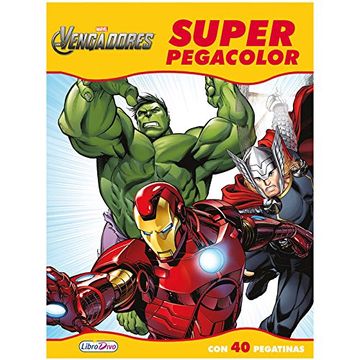 portada Cuaderno Actividades Super Pegacolor los Vengadores Marvel