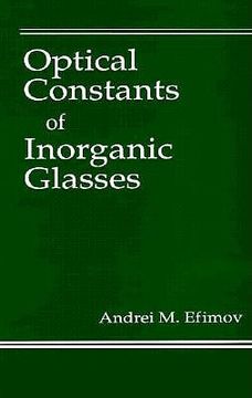 portada optical constants of inorganic glasses (en Inglés)