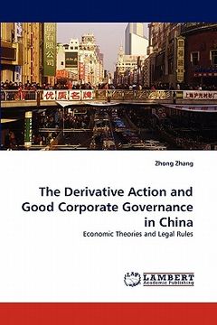 portada the derivative action and good corporate governance in china (en Inglés)