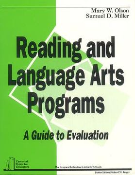 portada reading and language arts programs: a guide to evaluation (en Inglés)