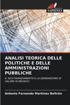portada Analisi Teorica Delle Politiche E Delle Amministrazioni Pubbliche (en Italiano)