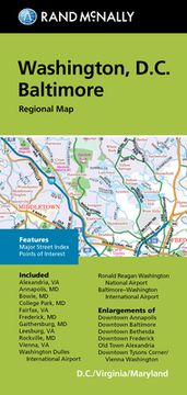 portada Rand McNally Folded Map: Washington, D.C. Baltimore Regional Map (en Inglés)