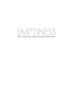 portada Emptiness: Robert Wolfe on the ultimate teaching of ajata/sunyata 