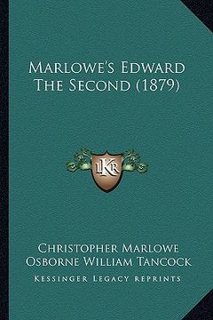 portada marlowe's edward the second (1879) (in English)