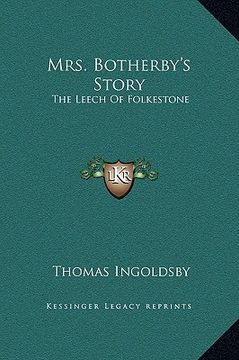 portada mrs. botherby's story: the leech of folkestone (en Inglés)