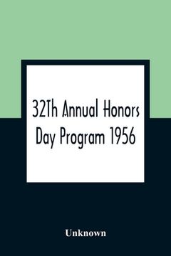 portada 32Th Annual Honors Day Program 1956 (en Inglés)