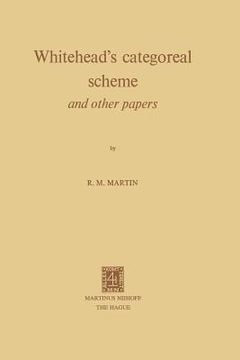 portada Whitehead's Categoreal Scheme and Other Papers (en Inglés)