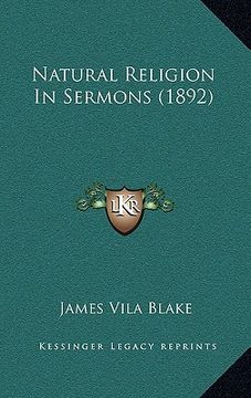 portada natural religion in sermons (1892)