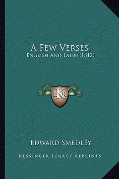 portada a few verses: english and latin (1812)