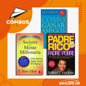 portada Pack Padre Rico + Secretos de la Mente + Como Ganar Amigos (in Spanish)