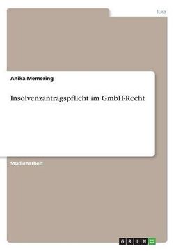 portada Insolvenzantragspflicht im GmbH-Recht (in German)