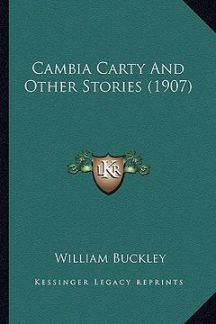 portada cambia carty and other stories (1907) (en Inglés)