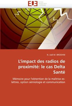 portada L'Impact Des Radios de Proximite: Le Cas Delta Sante