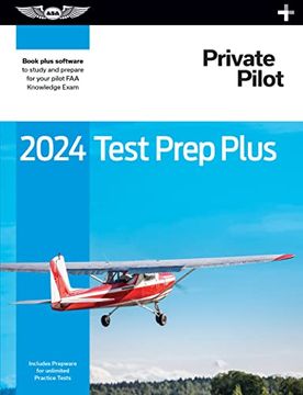 portada 2024 Private Pilot Test Prep Plus: Paperback Plus Software to Study and Prepare for Your Pilot faa Knowledge Exam (Asa Test Prep Series) (in English)