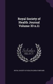 portada Royal Society of Health Journal Volume 33 n.11 (in English)