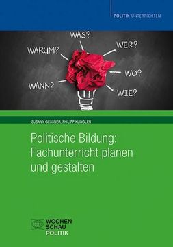 portada Politische Bildung: Fachunterricht Planen und Gestalten (en Alemán)
