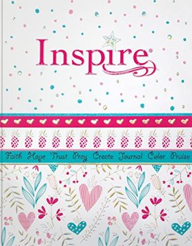 portada Inspire Bible for Girls Nlt: The Bible for Coloring & Creative Journaling (in English)