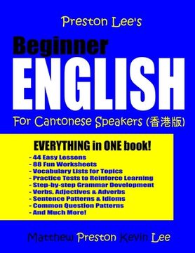portada Preston Lee's Beginner English For Cantonese Speakers (en Inglés)
