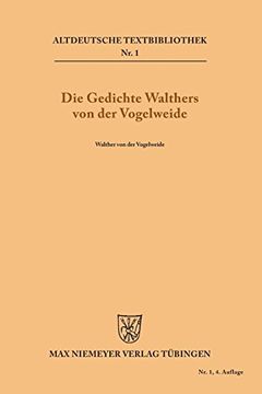 portada Die Gedichte Walthers von der Vogelweide 