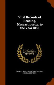 portada Vital Records of Reading, Massachusetts, to the Year 1850