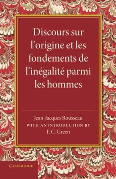 portada Discours sur L'origine et les Fondements de L'inegalite Parmi les Hommes (en Francés)