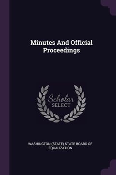 portada Minutes And Official Proceedings