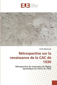 portada Rétrospective sur la renaissance de la CAC de 1930 (en Francés)