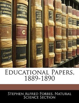 portada educational papers, 1889-1890