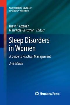 portada Sleep Disorders in Women: A Guide to Practical Management (en Inglés)